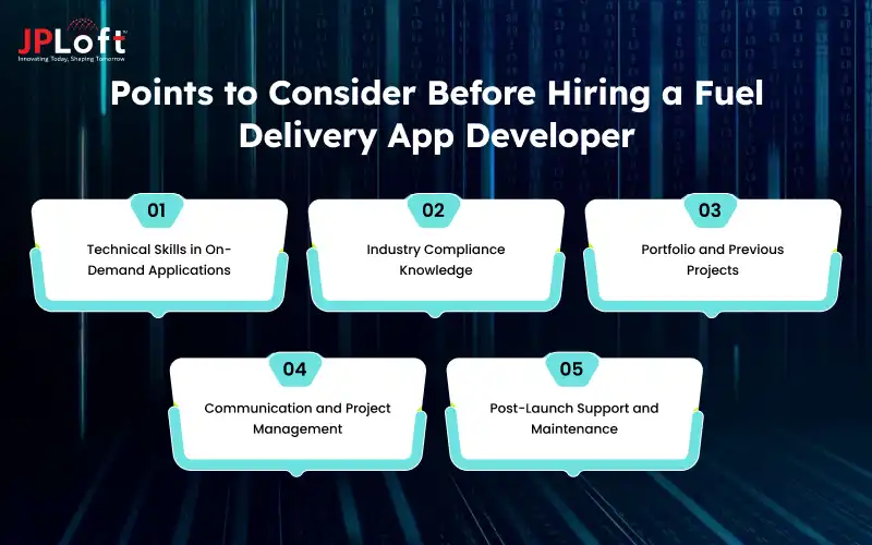 Points to Consider Before Hiring a Fuel Delivery App Developer